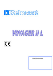 Belmont VOYAGER IIL Instructions D'utilisation