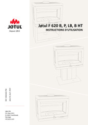 Jotul F 620 LB Instructions D'utilisation