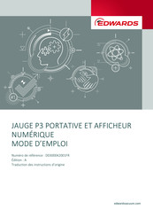 Edwards JAUGE P3 Mode D'emploi