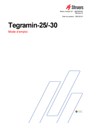 Struers Tegramin-25 Mode D'emploi