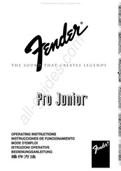 Fender PR 257 Mode D'emploi