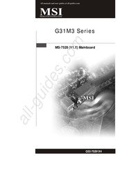 MSI G31M3 Serie Mode D'emploi