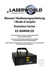 Laserworld ES-400RGB Mode D'emploi