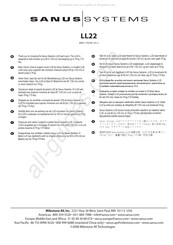 Milestone Sanus Systems LL22 Instructions D'installation