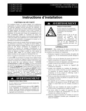 Carrier CA16NW018 Instructions D'installation
