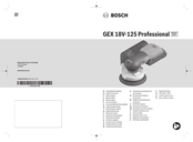 Bosch GEX 18V-125 Professional Notice Originale