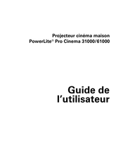 Epson PowerLite Pro Cinema 61000 Guide De L'utilisateur