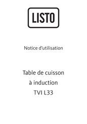 Listo TVI L33 Notice D'utilisation