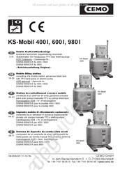 CEMO KS-Mobil 600 l Manuel D'utilisation