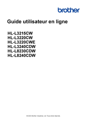 Brother HL-L8230CDW Guide Utilisateur En Ligne