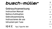 Busch+Müller IQ-X E Notice D'utilisation