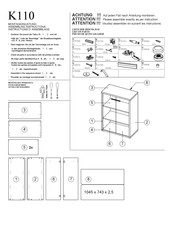 MAJA Möbel K110 Instructions D'assemblage