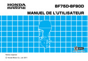 HONDA marine BD90D Manuel De L'utilisateur