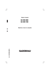 Gaggenau GI 240-160 Mode D'emploi