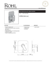 Rohl SPA Shower 1120/12 Mode D'emploi