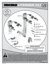 Yakima LITERIDER 2 Instructions D'installation