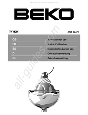 Beko CNA 28421 Notice D'utilisation