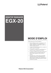 Roland EGX-20 Mode D'emploi