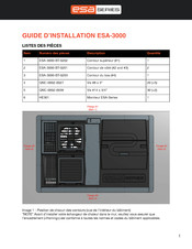 ESA ESA-3000 Guide D'installation