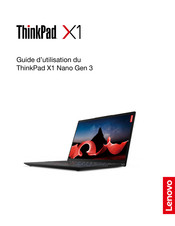 Lenovo ThinkPad X1 Nano Gen 3 Guide D'utilisation