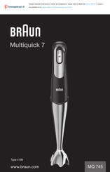 Braun Multiquick 7 4199 MQ 745 Mode D'emploi