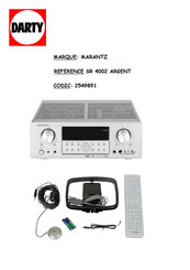 Marantz SR-5002 Mode D'emploi