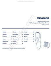 Panasonic ER2061 Mode D'emploi