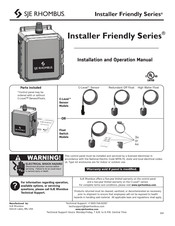 SJE Rhombus Installer Friendly Serie Mode D'emploi