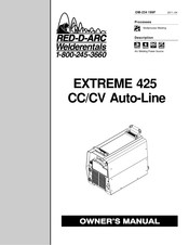 Red-D-Arc Welderentals EXTREME 425 CC/CV Auto-Line Manuel De L'utilisateur