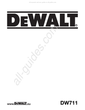 DeWalt DW711 Traduction De La Notice D'instructions Originale