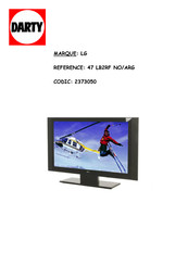 LG 37LC25R Série Guide De L'utilisateur