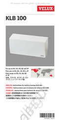 Velux KLB 100 Instructions D'installation