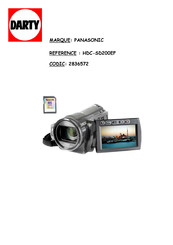 Panasonic HDC-SD200 Mode D'emploi