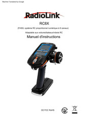 RadioLink RC8X Manuel D'instructions