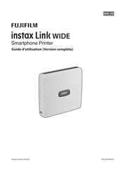 Fujifilm instax Link WIDE Guide D'utilisation