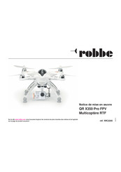 ROBBE QR X350 Pro FPV Notice De Mise En Œuvre