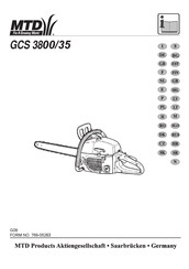 MTD GCS 3800/35 Manuel D'instructions