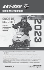 BRP ski-doo MXZ 200 Serie 2023 Guide De Sécurité