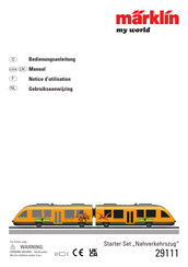 marklin Nahverkehrszug Notice D'utilisation