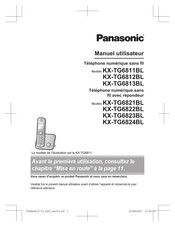 Panasonic KX-TG6812BL Manuel Utilisateur