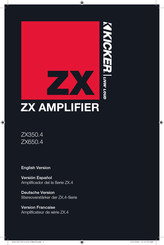 Kicker ZX350.4 Manuel D'utilisation