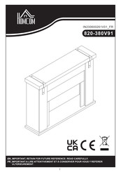 HOMCOM 820-380V91 Instructions D'installation