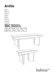 Habitat Archie 830647 Mode D'emploi