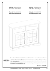 Walker Edison W44CMGDCR2D Instructions De Montage