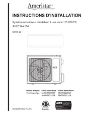 Ameristar M4THS2209A Instructions D'installation