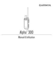 Garmin Alpha 300 Manuel D'utilisation