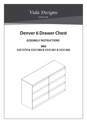 Vida Designs Denver 3331382 Instructions D'installation