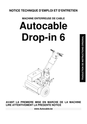 Autocable DROP-IN 6 Notice Technique