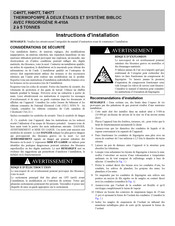Carrier T4H7T Instructions D'installation