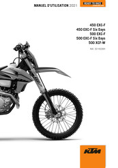 KTM Days 500 XCF-W 2020 Manuel D'utilisation